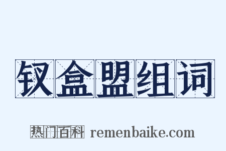 钗盒盟组词是什么意思的图片